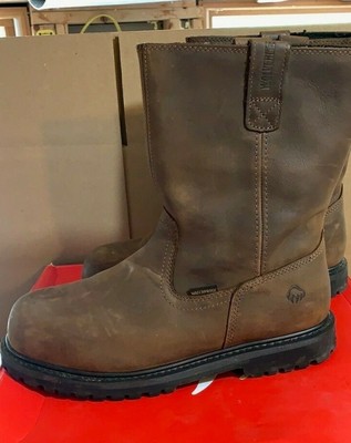 wolverine men's iron ridge steel toe work boots